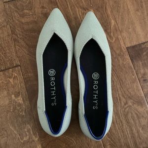 Rothys “The Point” flax Birdseye size 9